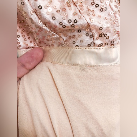 NWT Lulus Memorable Mystique Champagne Sleeveless Sequin Maxi Dress - Picture 15 of 16